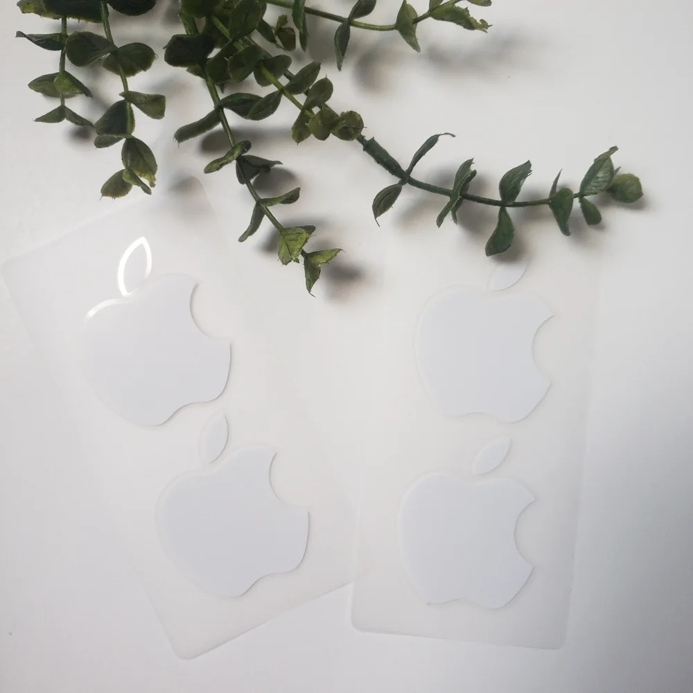 Apple logo stickers